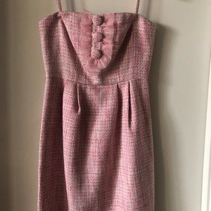 *RARE AND NEVER WORN* Barbie Pink Tweed Dress